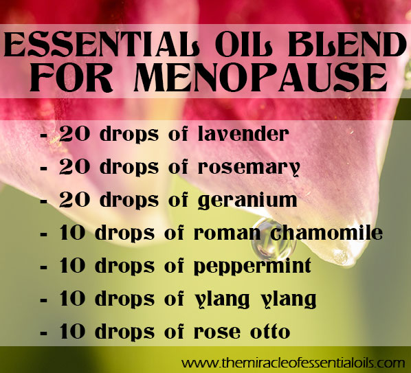 Manage a crucial time in your life by using a diy essential oil for menopause. 