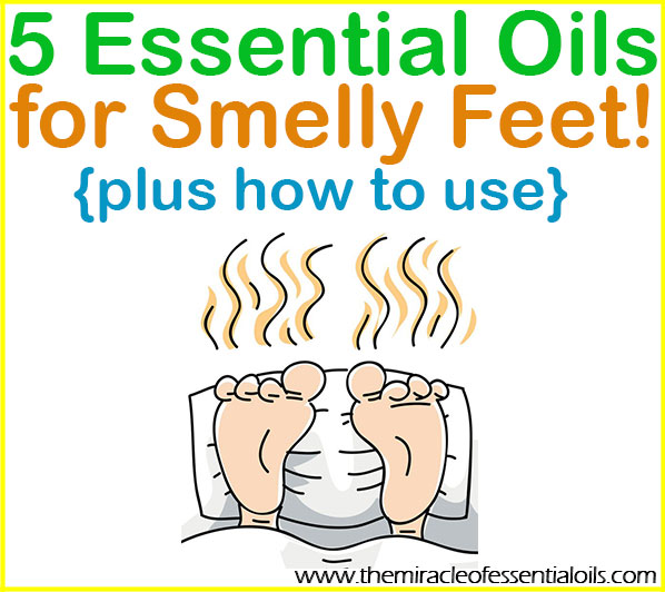 Knock out stinky feet with one or more of the top 5 essential oils for foot odor below! 