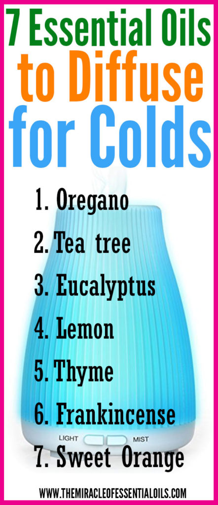 Looking for essential oils to diffuse for colds? Read on! 