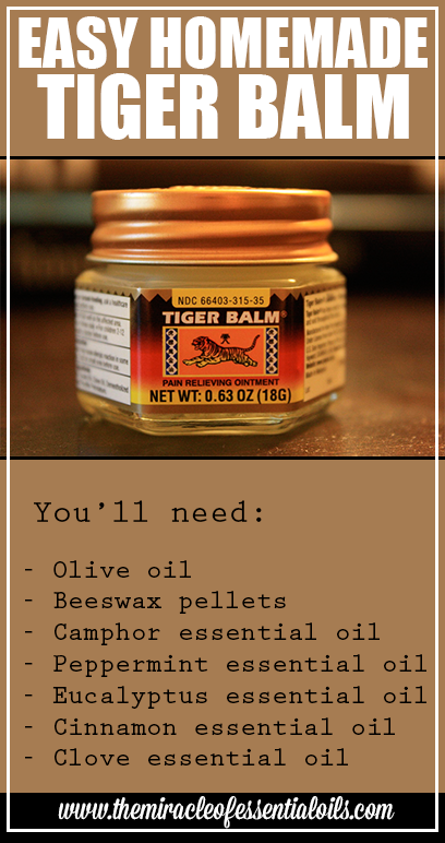 DIY TIGER BALM RECIPE