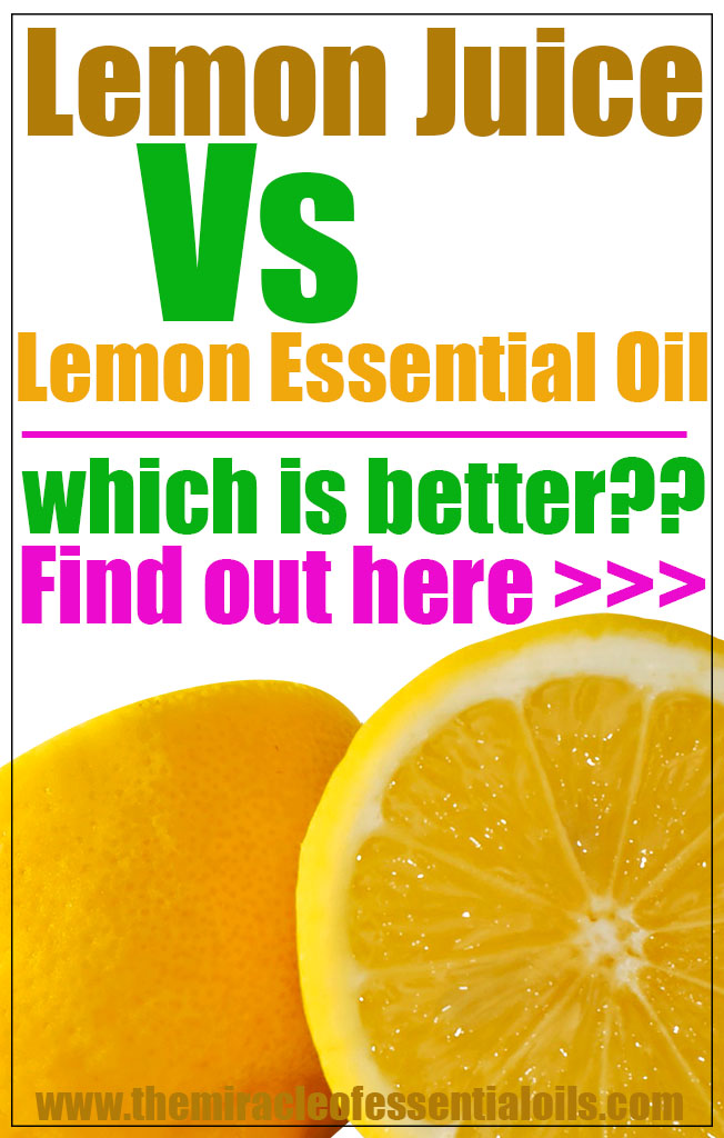 Benefits of Lemon Essential Oil Vs Fresh Lemon Juice