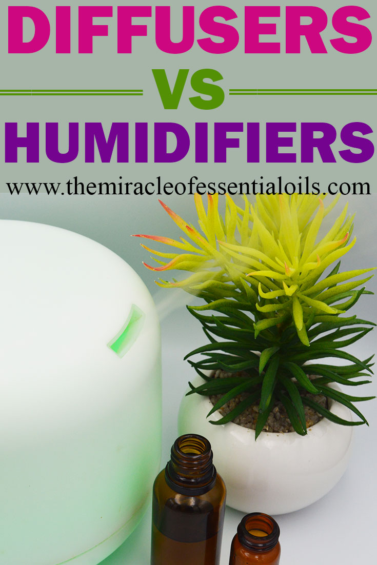 difference bewteen humidifiers and diffusers